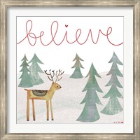 Framed Believe Reindeer