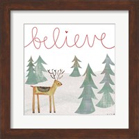 Framed Believe Reindeer