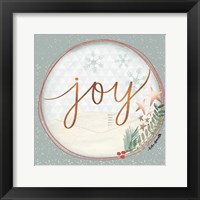 Framed Joy Snow Globe
