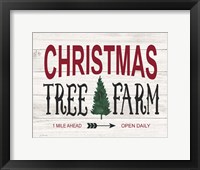 Framed Christmas Tree Farm