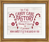 Framed Candy Cane Factory