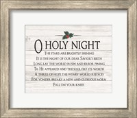 Framed O Holy Night