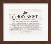 Framed O Holy Night