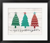 Framed Merry & Bright Trees