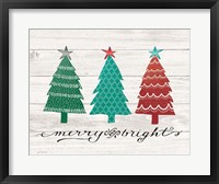 Framed Merry & Bright Trees