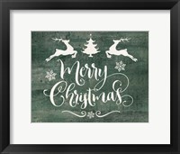 Framed Merry Christmas Deer