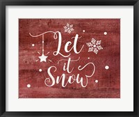 Framed Let It Snow