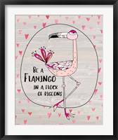 Framed Flamingo