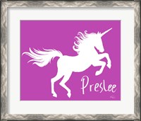 Framed Purple Unicorn