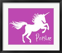 Framed Purple Unicorn