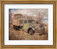 Framed Vintage Hay Truck