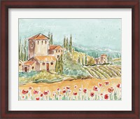 Framed Tuscan Breeze I No Grapes