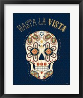 La Vida Loca V Blue Framed Print