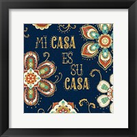 Framed La Vida Loca III Blue