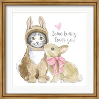 Framed Easter Kitties III