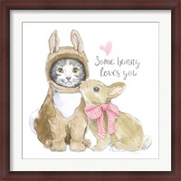 Framed Easter Kitties III