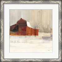 Framed Winter on the Farm