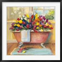 Framed Bathtub Bouquet II