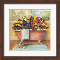 Framed Bathtub Bouquet II