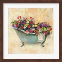 Framed Bathtub Bouquet I