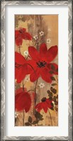 Framed Floral Symphony Red II