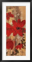 Floral Symphony Red II Framed Print