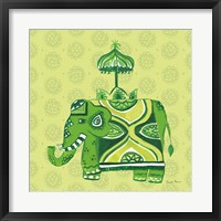 Framed Jeweled Elephant IV