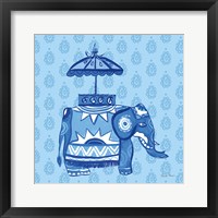 Framed Jeweled Elephant I