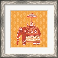 Framed Jeweled Elephant II