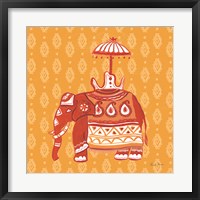 Framed Jeweled Elephant II