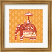 Framed Jeweled Elephant II