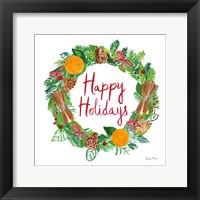 Framed Holiday Wreath II
