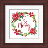Framed Holiday Wreath III