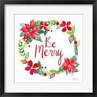 Holiday Wreath III Framed Print