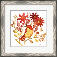 Framed Orange Bird II