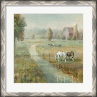 Framed Tranquil Farm Crop