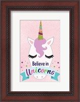 Framed Believe in Unicorns