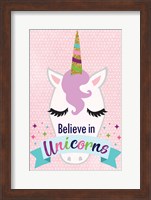 Framed Believe in Unicorns