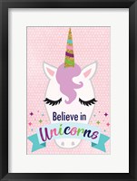 Framed Believe in Unicorns