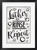 Framed Lather, Rinse, Repeat
