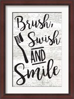 Framed Brush, Swish, Smile