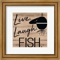 Framed Live Laugh Fish