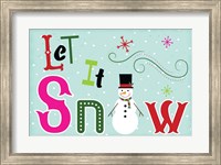 Framed Let It Snow