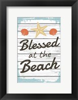 Framed Blessed at the Beach