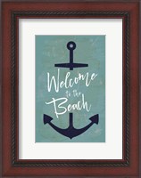 Framed Welcome to the Beach