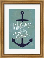 Framed Welcome to the Beach