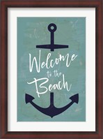 Framed Welcome to the Beach