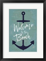 Framed Welcome to the Beach