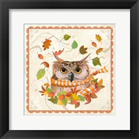 Framed 'Fall Owl' border=