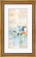 Framed Teal Abstract Panel I